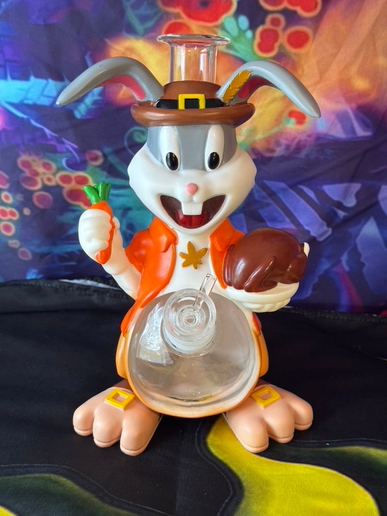 Bong- Hybrid Water Pipe Cartoon Rabbit  – 14mm Hybrid Cowboy Design