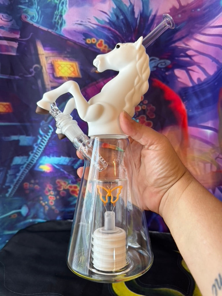 Bong - Light-Up Unicorn Water Pipe – 14mm LED Illuminated