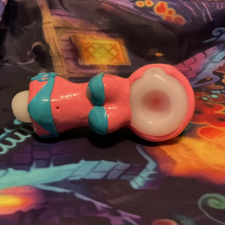 Hand Pipe - Pink Bikini Glass Hand Pipe – Fun Character-Inspired Design
