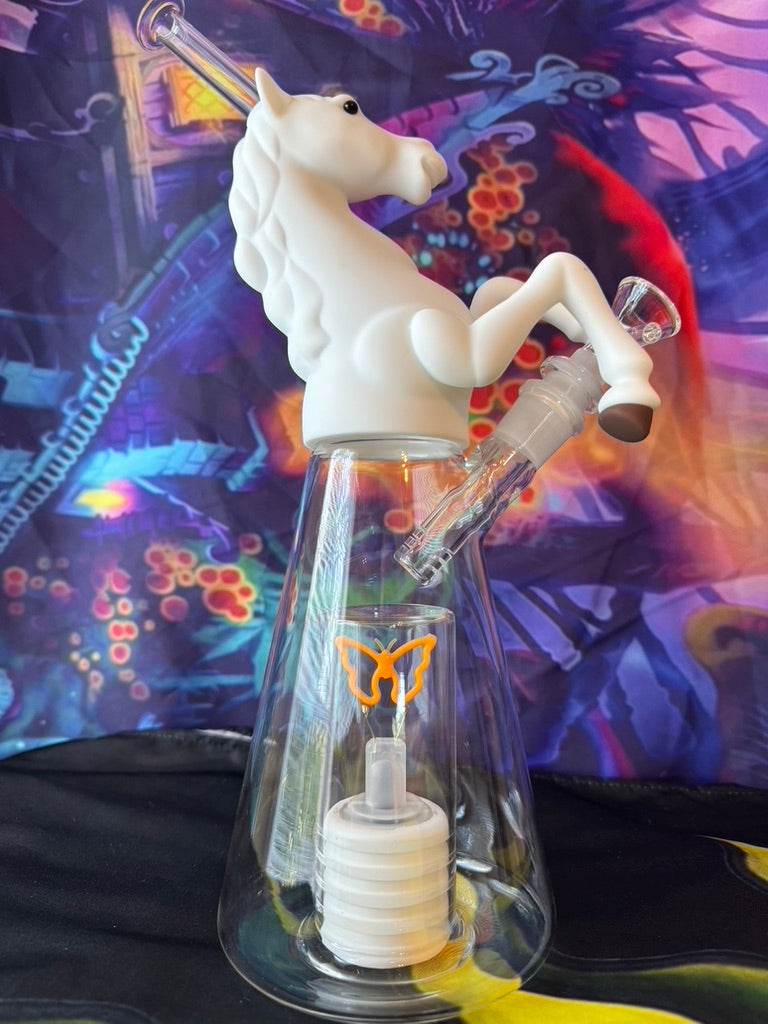 Bong - Light-Up Unicorn Water Pipe – 14mm LED Illuminated