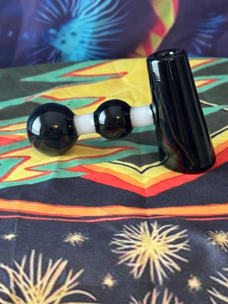 Pipe Glass- Phoenix Star Midnight Orb Glass Hand Pipe