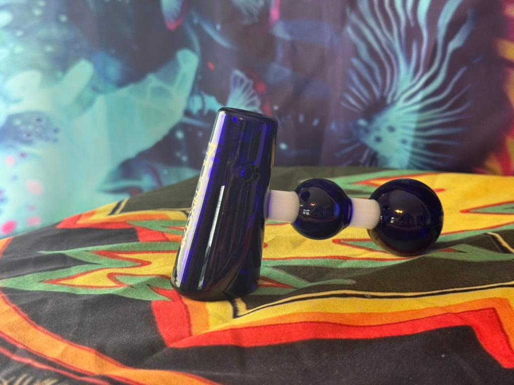 Pipe Glass- Phoenix Star Sapphire Orb Glass Hand Pipe