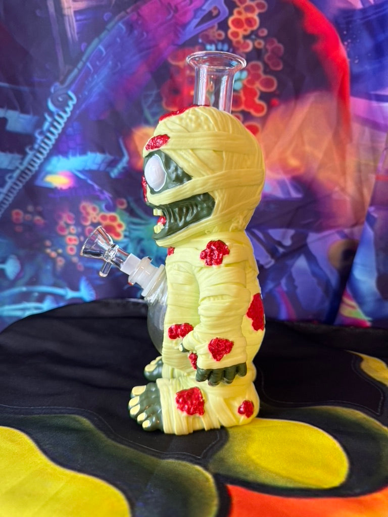 Bong - Halloween 9.5-Inch Zombie Water Pipe – 14mm Hybrid Resin Coated