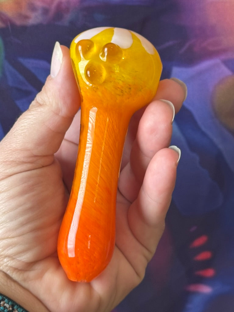 Pipe Glass - Phoenix Star Sunset Daisy Glass Hand Pipe