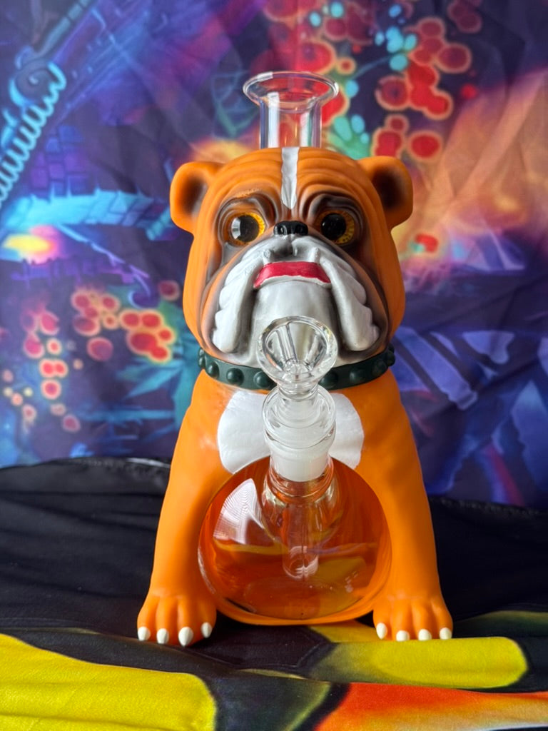 Bong- Bulldog 9 Inch Hybrid Resin Coated Bong - 14mm Joint