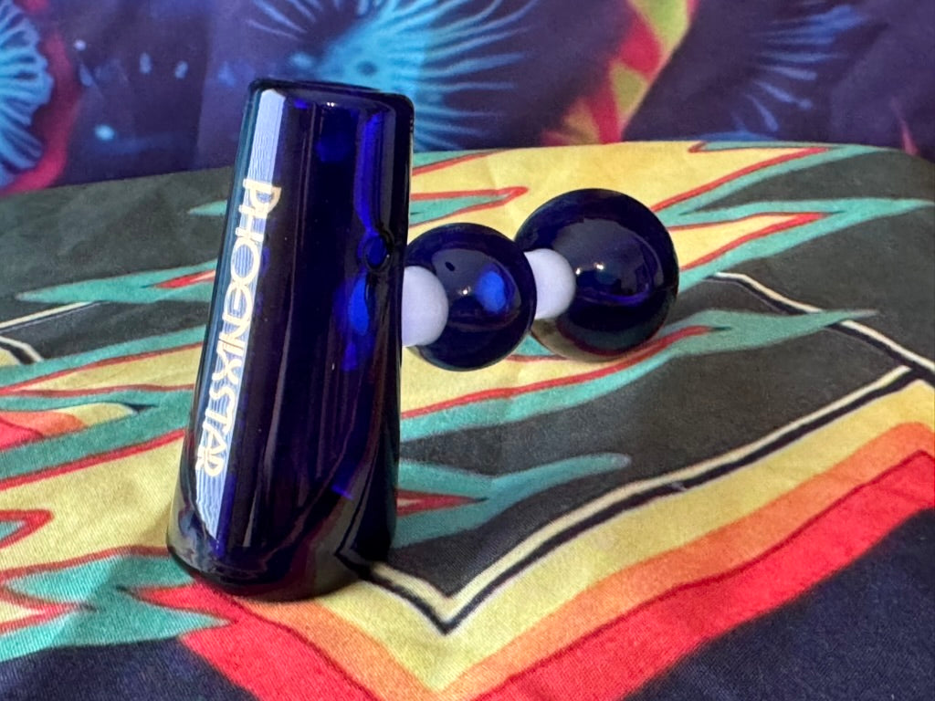 Pipe Glass- Phoenix Star Sapphire Orb Glass Hand Pipe