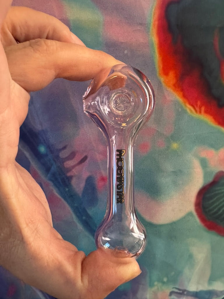 Glass Pipe - Phoenix Star Spoon Pipe - Built-In Screen Classic Design