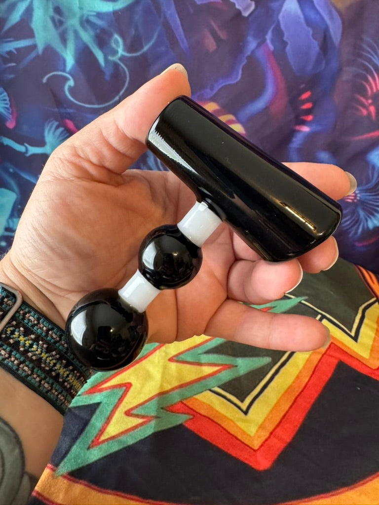 Pipe Glass- Phoenix Star Midnight Orb Glass Hand Pipe