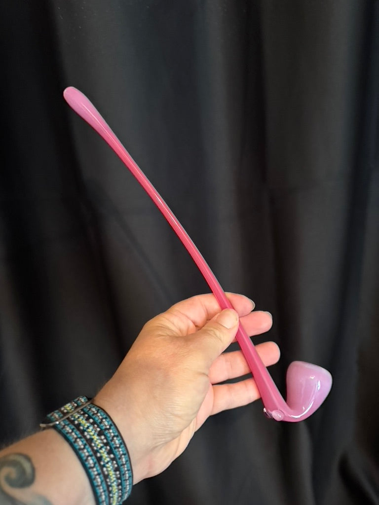 Glass Gandalf Pipe Sherlock Glass Smoking Pipe - Colorful Swirl Design Wizard Pipe