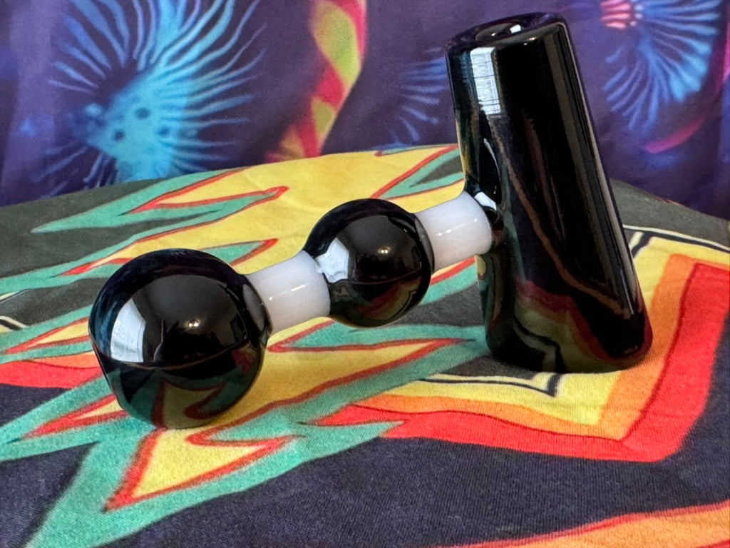 Pipe Glass- Phoenix Star Midnight Orb Glass Hand Pipe