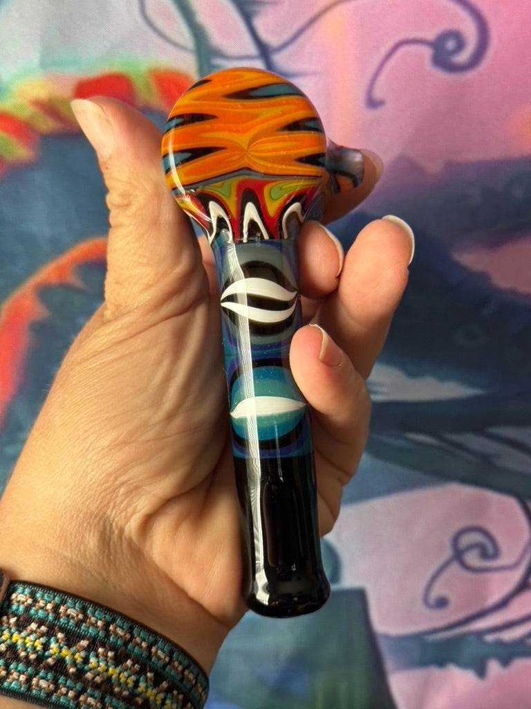 Glass Pipe- Phoenix Star Glass Hammer Pipe – Layered Swirl Artistry