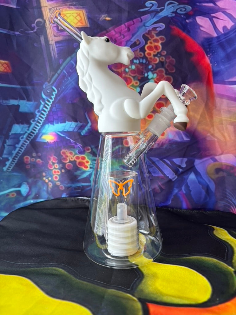 Bong - Light-Up Unicorn Water Pipe – 14mm LED Illuminated